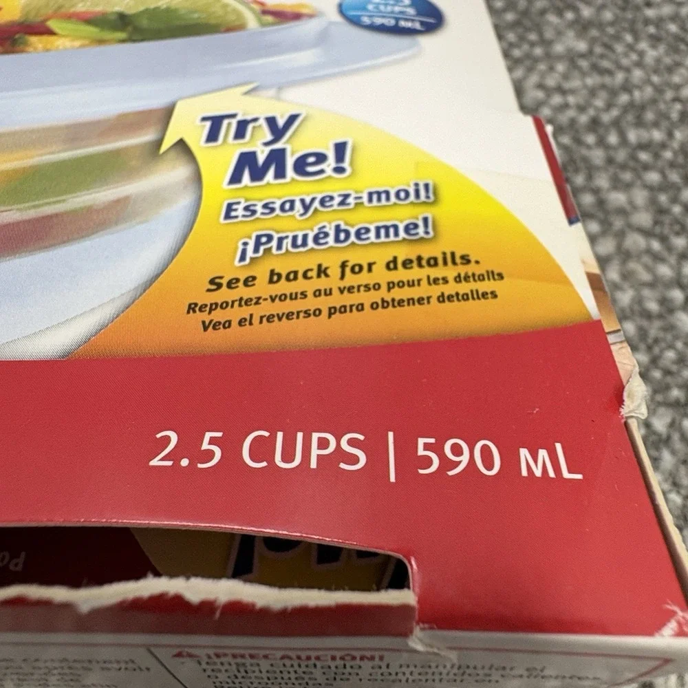 Rubbermaid COLLAPSIBLE 2.5 Cup‎ Food Storage Container Discontinued Hard To Find